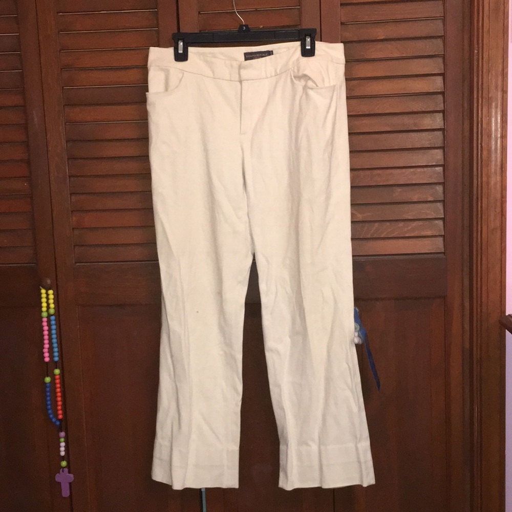 Banana Republic Stretch beige/cream, cotton pants